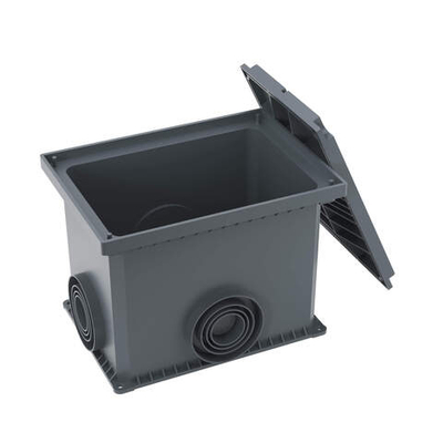 Смотровой переходной колодец с крышкой для двустенных труб, 335х240х255мм