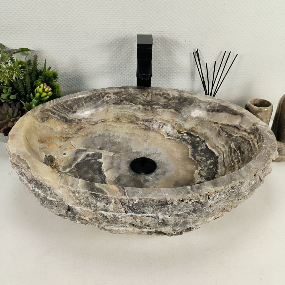 Раковина из оникса Erozy Grey EO-64419 58*46*16 0158