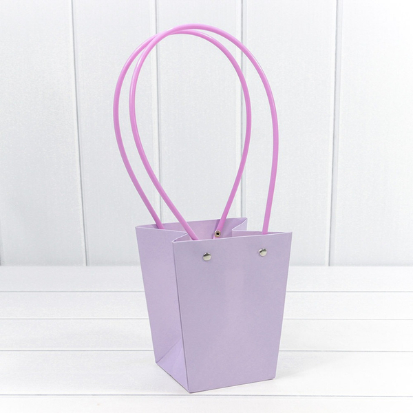 
          Пакет подарочный 15.5х13х9.5см Ваза для цветов (Сиреневый)