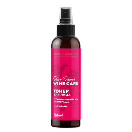 Тонер для лица с полифенолами винограда Wine Care рН-баланс ВИН, 120мл