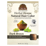 Okay Pure Naturals, Натуральная краска для волос из травяной хны, темно-коричневый, 56,7 г (2 унции)