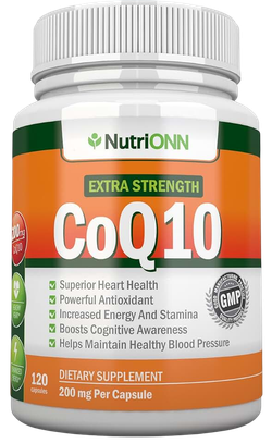 NutriONN Extra Strength CoQ10 120caps, Coenzyme Q10, Коэнзим Ку10