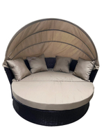 Диван -трансформер Вилла арт.7888МП ротанг искусственный 1 уп (ротанг коричневый, м/э бежевый)(Т) "Garden story"