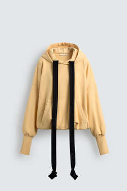 ZARA HARRY LAMBERT X DISNEY ТОЛСТОВКА С КАПЮШОНОМ, СВЕТО-ЖЕЛТЫЙ