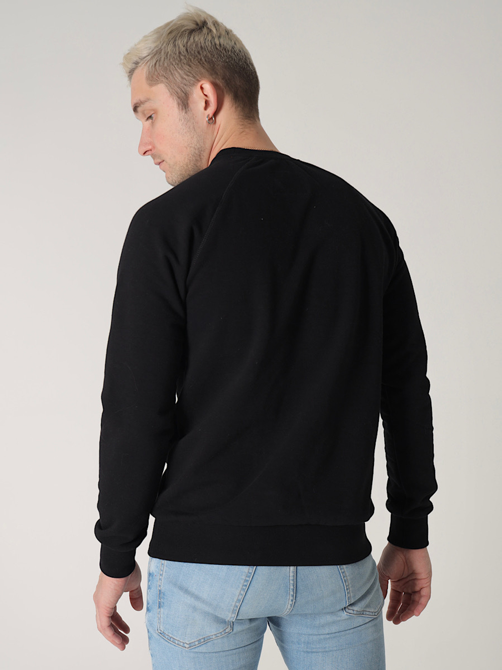 Мужской свитшот черный водочки принеси Город Горький