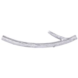 Ручка мебельная Арт Ринг mini левая Античное серебро