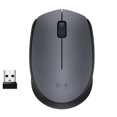 Мышь Logitech M170, беспроводная 2.4 GHz, Grey