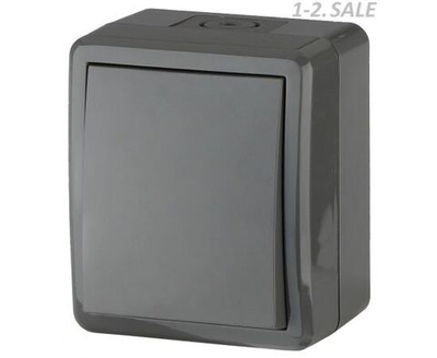 Выключатель ЭРА 1-кл. ОП Эксперт 10А IP54 11-1401-03 250В 10AX серый (Б0020670)