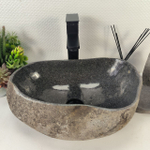 Раковина из речного камня RS-65164 44*29*15 0861
