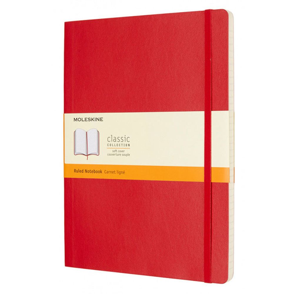 Блокнот Moleskine Classic Soft XLarge красный (QP621F2)