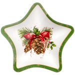 Салатник стеклянный 17,5см «Рождественская сказка»