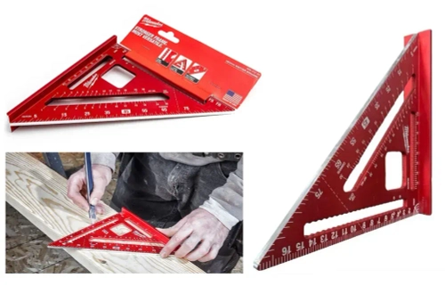 Угольник столярный квадрат алюминиевый Milwaukee 18 см.