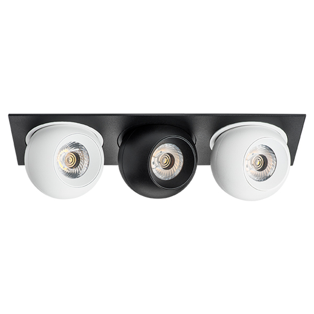 i537627262 Светильник INTERO LED 9W*3 850LM*3 24G ЧЕРНЫЙ/БЕЛЫЙ 3000K (217537+217062+217072+217062)