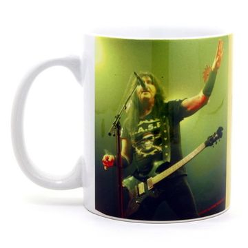 Кружка W.A.S.P. Blackie Lawless / группа на жёлтом фоне (102)