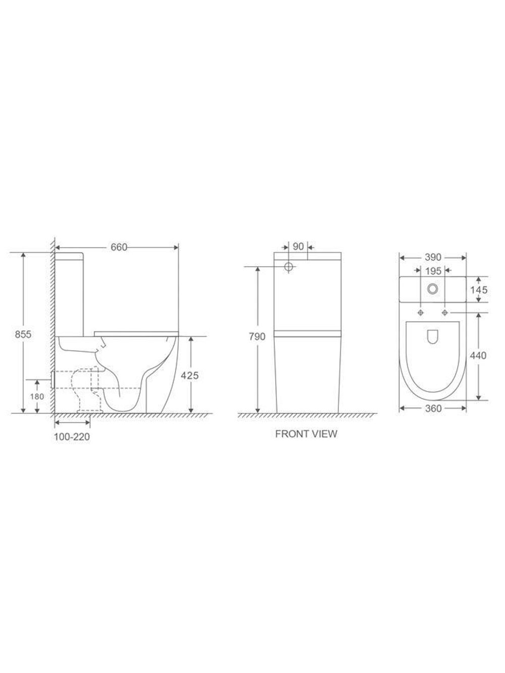 Унитаз компакт  WeltWasser WW MERZBACH 011 XL GL-WT  10000012096 белый глянец