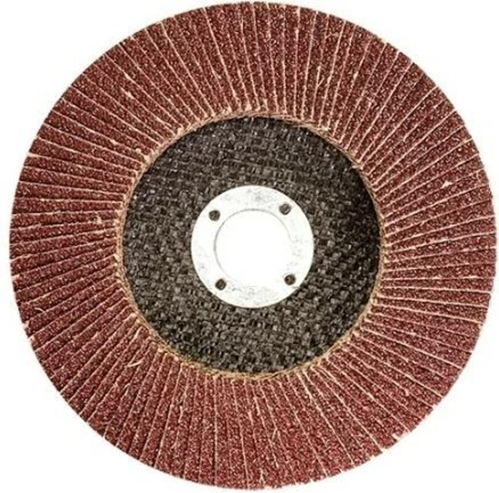 Круг шлифовальный лепестковый торцевой, тип КЛТ 1, P 100, Ø 150 х 22,2мм. «Maxmum» 740100