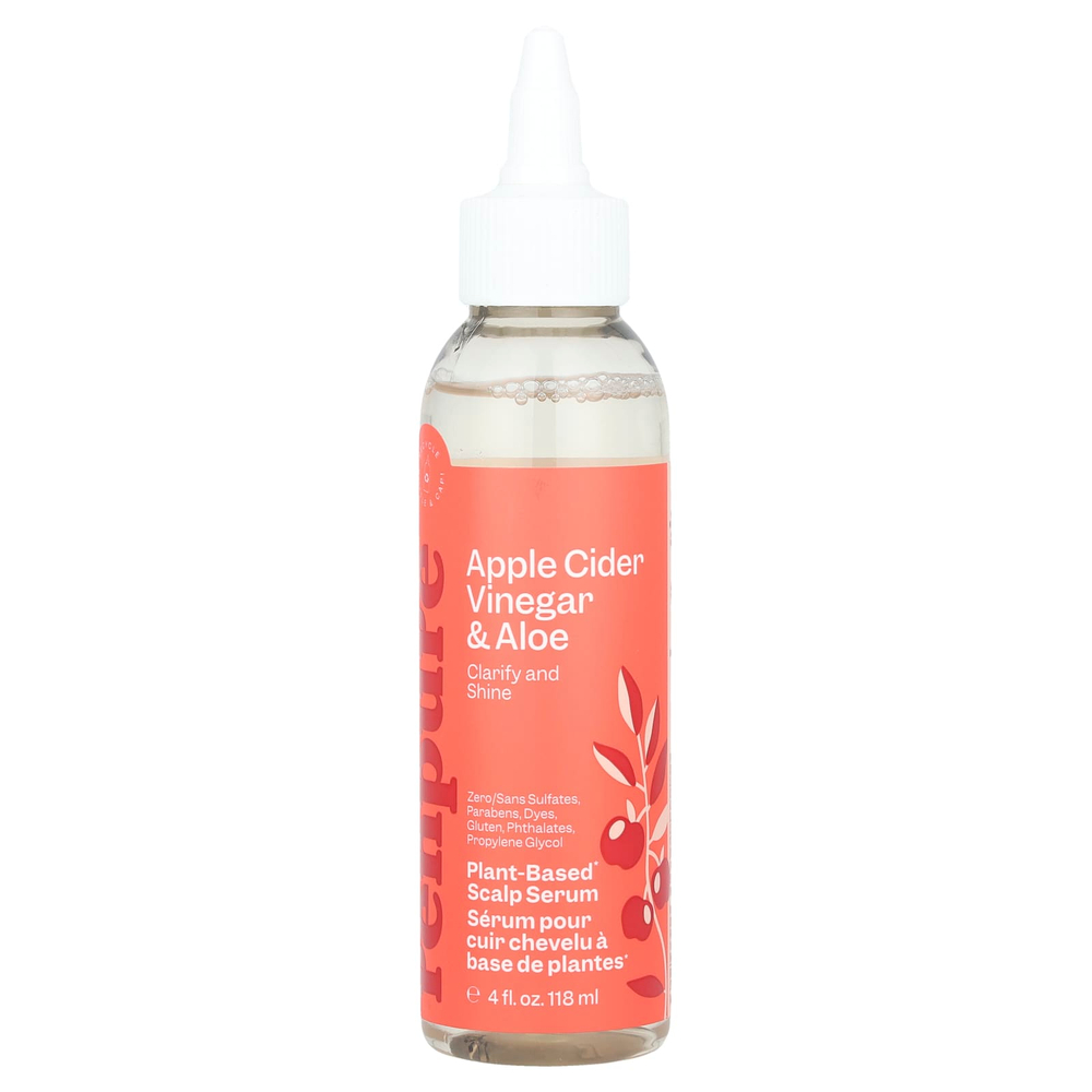 Renpure, Сыворотка для кожи головы на растительной основе, яблочный уксус и алоэ, 118 мл (4 жидк. унц.)