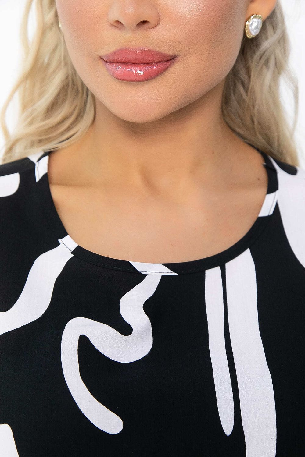 Блуза Аделаида (черная) Б13599-25М LT Collection