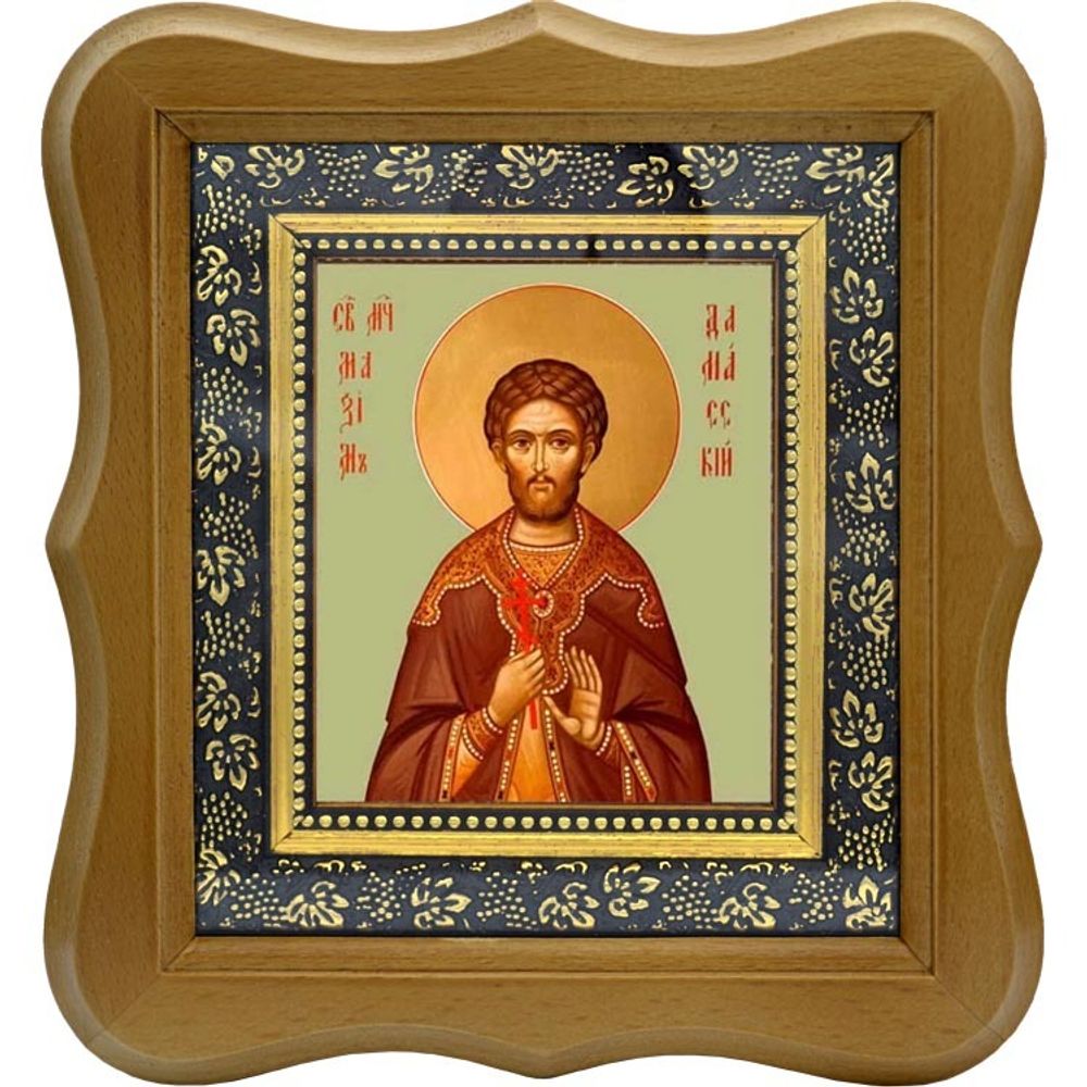 Максим Дамасский мученик. Икона на холсте.