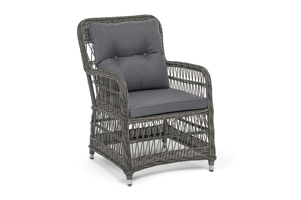 "Цесена" кресло плетеное из искусственного ротанга, цвет графит
