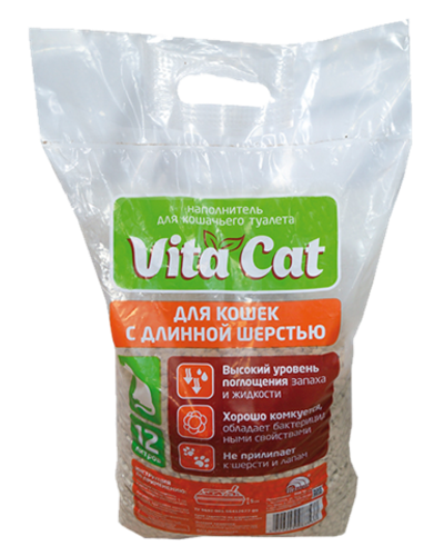 Vita Cat Минеральный крупнозернистый наполнитель 12л.