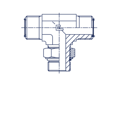Штуцер FMTA D06 ORFS 9/16 - UNF 7/16 CAST