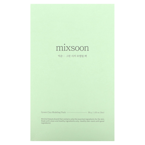 Mixsoon, Green Cica Modeling Pack, 5 упаковок по 30 г (1,05 унции)