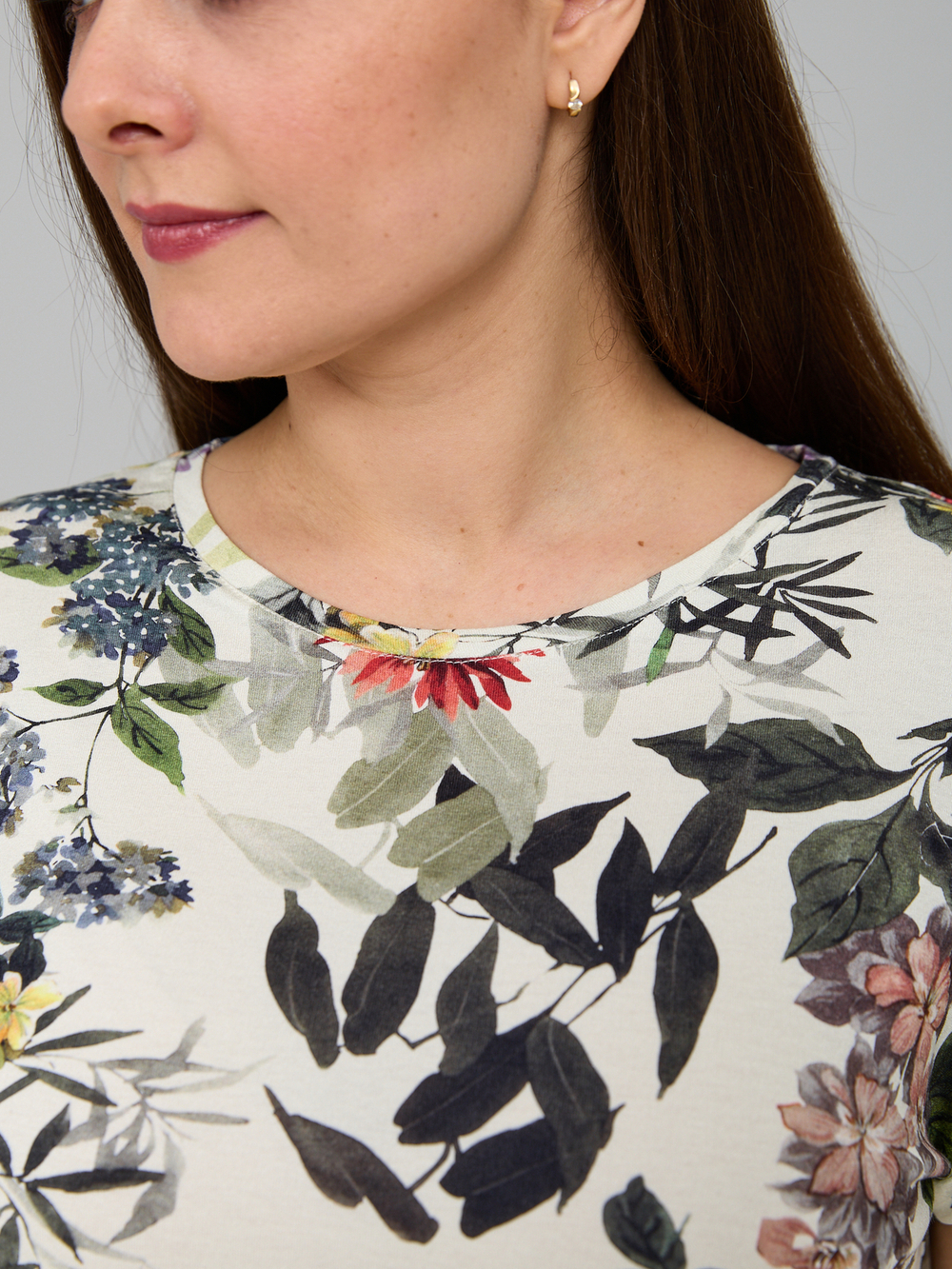 Футболка Фв-104/молоко-акварельгортензия