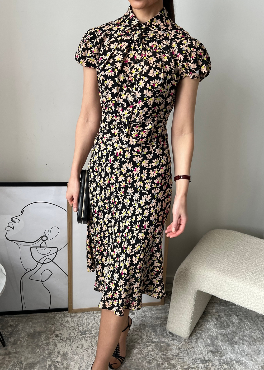 Шелковое платье Diane von Furstenberg, XS