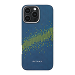 Арамидный чехол MagSafe PITAKA StarPeak Lumintex Edge Case для iPhone 16 Pro Ультратонкий текстурированный чехол из арамидного волокна с вырезом для Контроллера камеры