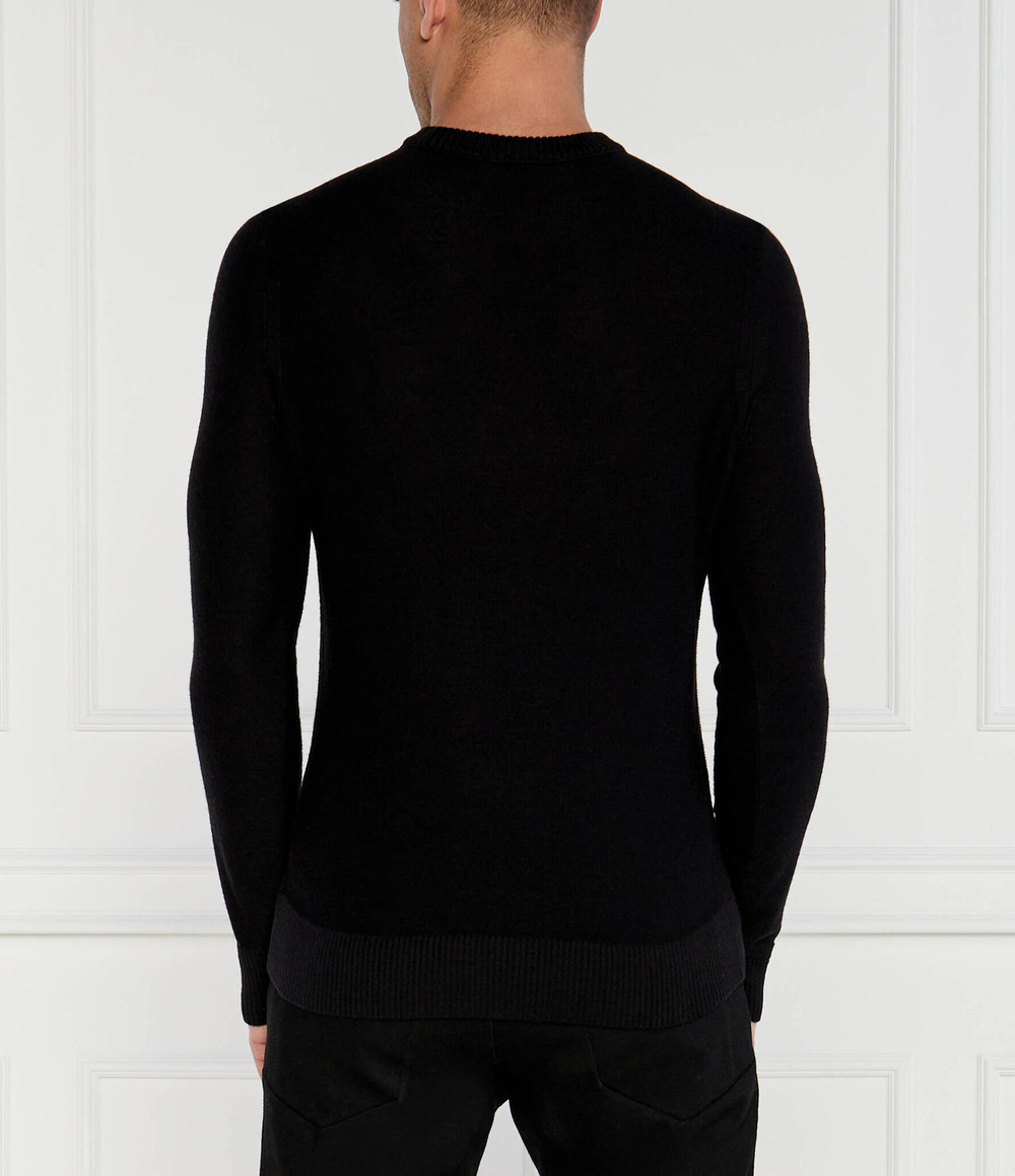 Хлопковый свитер avac_c BOSS ORANGE - черный(50501762)