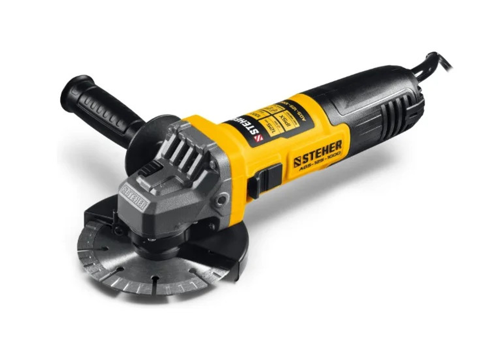 Шлифмашина угловая STEHER 125мм 1000Вт  Х