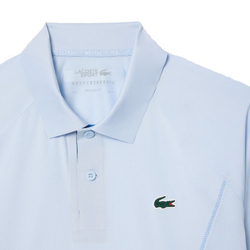 Мужское теннисное поло Lacoste Tennis x Novak Djokovic Ultra-Dry Polo - light blue