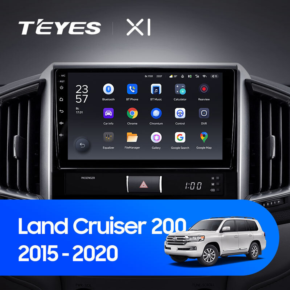 Teyes X1 9" для Toyota Land Cruiser 200 2015-2020