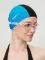 Шапочка для плавания лайкровая Sargan Классика унисекс голубой/черный