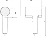 Фен настенный 1600 W ABS HOTEL LINE 02070.NM чёрный
