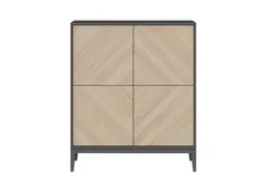 Шкаф Fjord 4 двери (темно-серый)