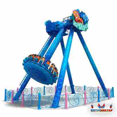 Аттракцион тарелка «Морской Прилив», 18 мест, 19×15×15 м