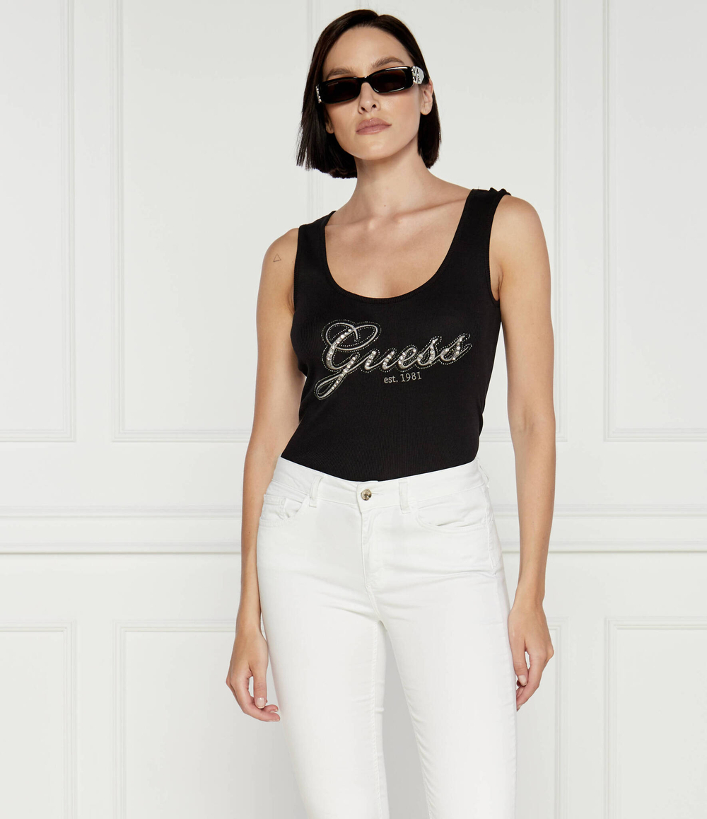 Топ GUESS - черный(W4YP25 K1814)