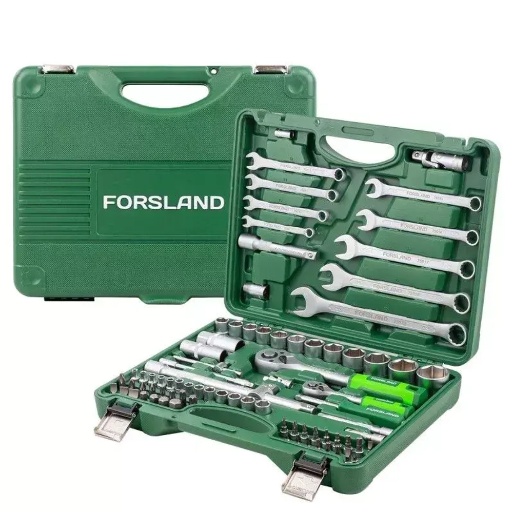 Набор инструментов 82пр.1/4'',1/2''(6гр.)(4-32мм) Forsland Forsland-4821-5