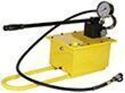 Насос ручной гидравлический НРГ 700-6.0-1 (700бар, 6.0л), двухступенчатый, с манометром, одностороннего действия (с