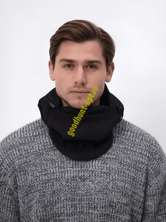 Тактическая балаклава зимняя шапка капор Черный