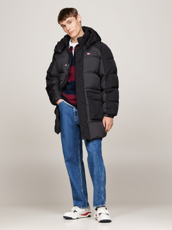 Пуховик Tommy Jeans Two-Tone Hooded Parka Black