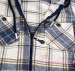 рубашка фланель с капюшоном на замке 4923