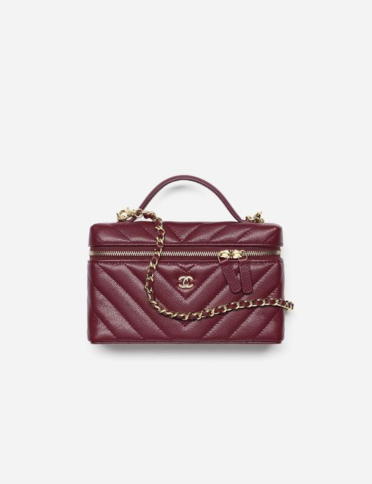 Сумка Chanel Vanity with chain Grained Shiny Calfskin & Gold-Tone Metal 