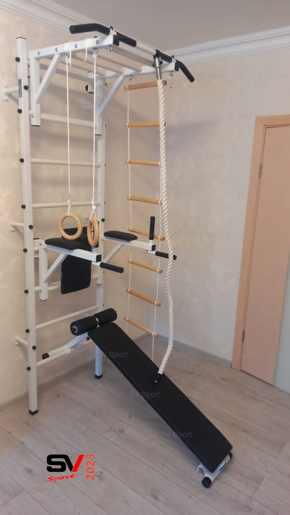 Монтаж шведской стенки Sv Sport в бетонные, кирпичные стены