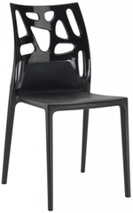 Стул пластиковый Papatya Ego-Rock, черный