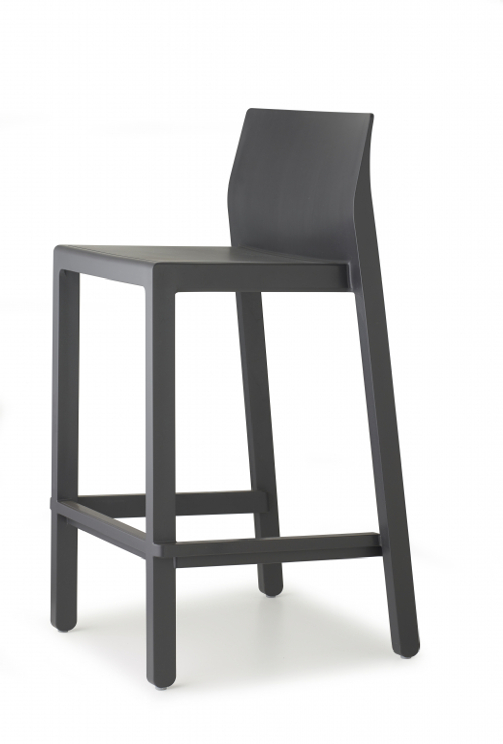 Стул полубарный пластиковый Scab Design Kate, антрацит