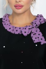 Платье Жемчужина (черно-сиреневое) П11422 LT Collection