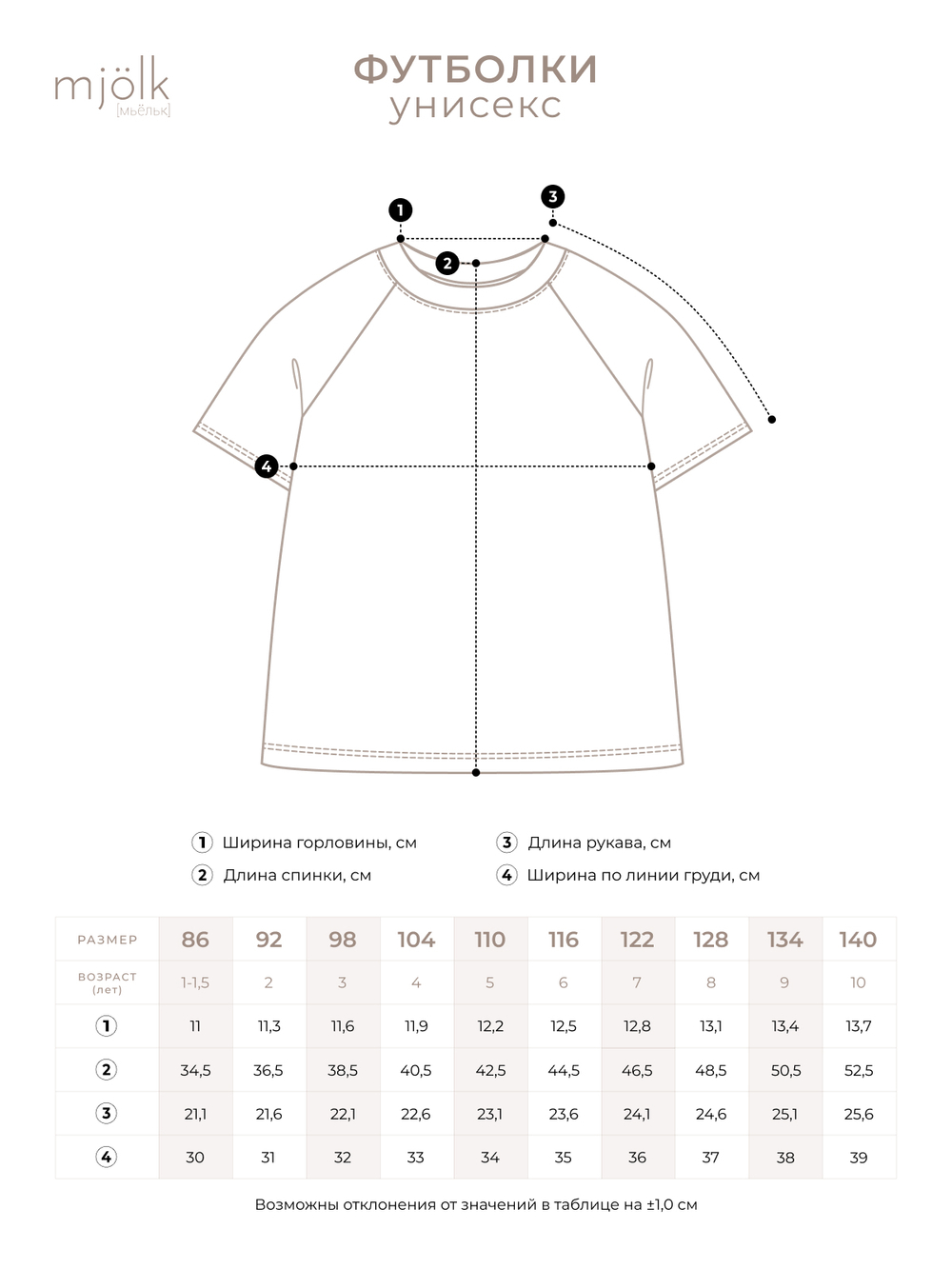 Футболка унисекс Mjölk Графитовый серый, уценка